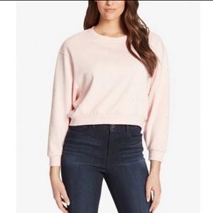 Skinnygirl studded “diamond” sweatshirt